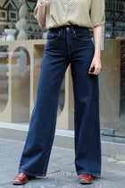 Chilla Denim ג'ינס ארוך Dark Blue Wide Leg