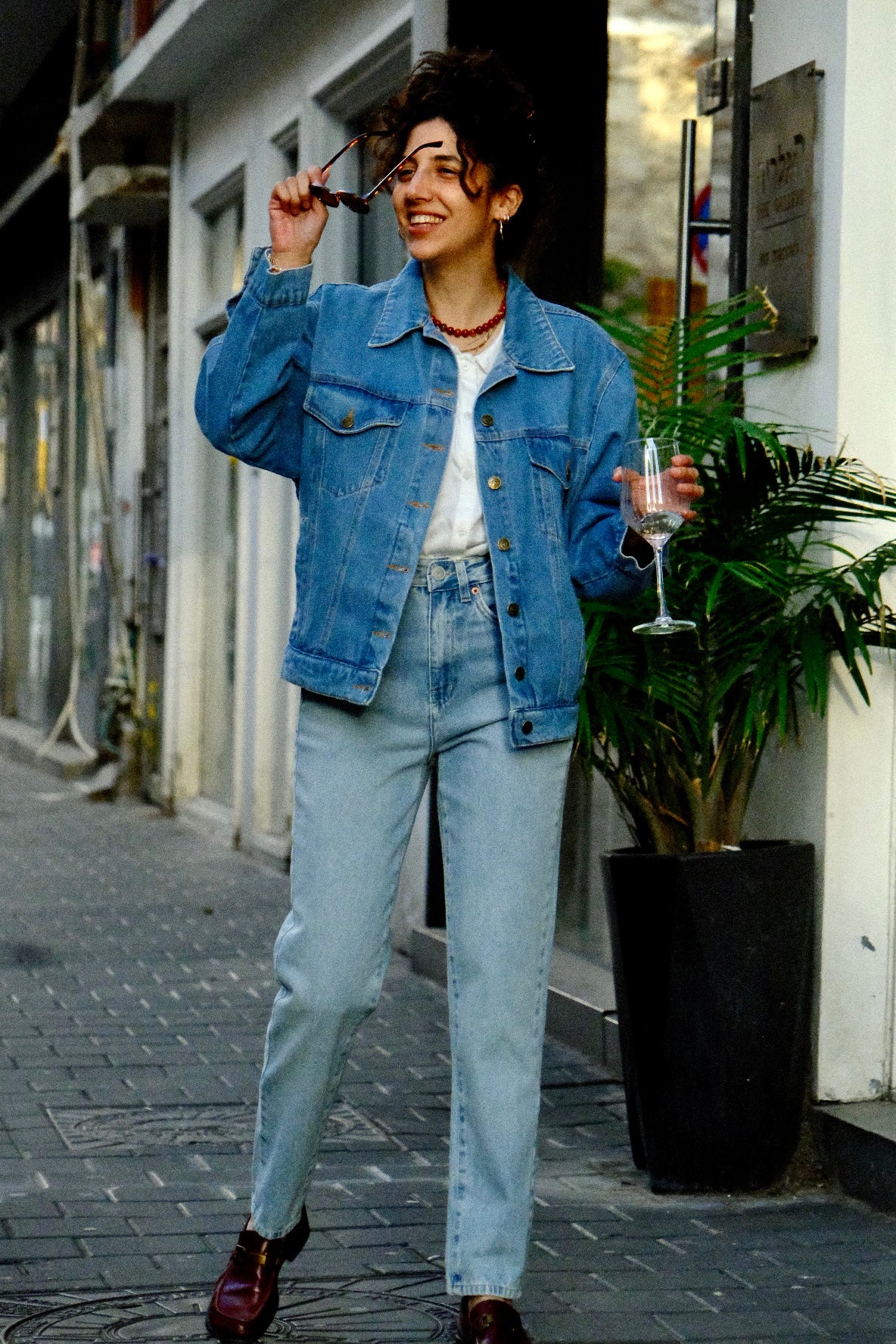 Chilla Denim ג'קט ג׳ינס בהיר