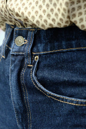 Chilla Denim ג'ינס ארוך Dark Blue Wide Leg