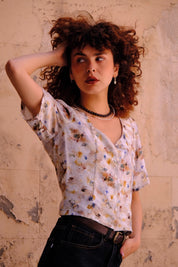 חולצה מכופתרת ׳אליזבת׳ אריסטוקרטית