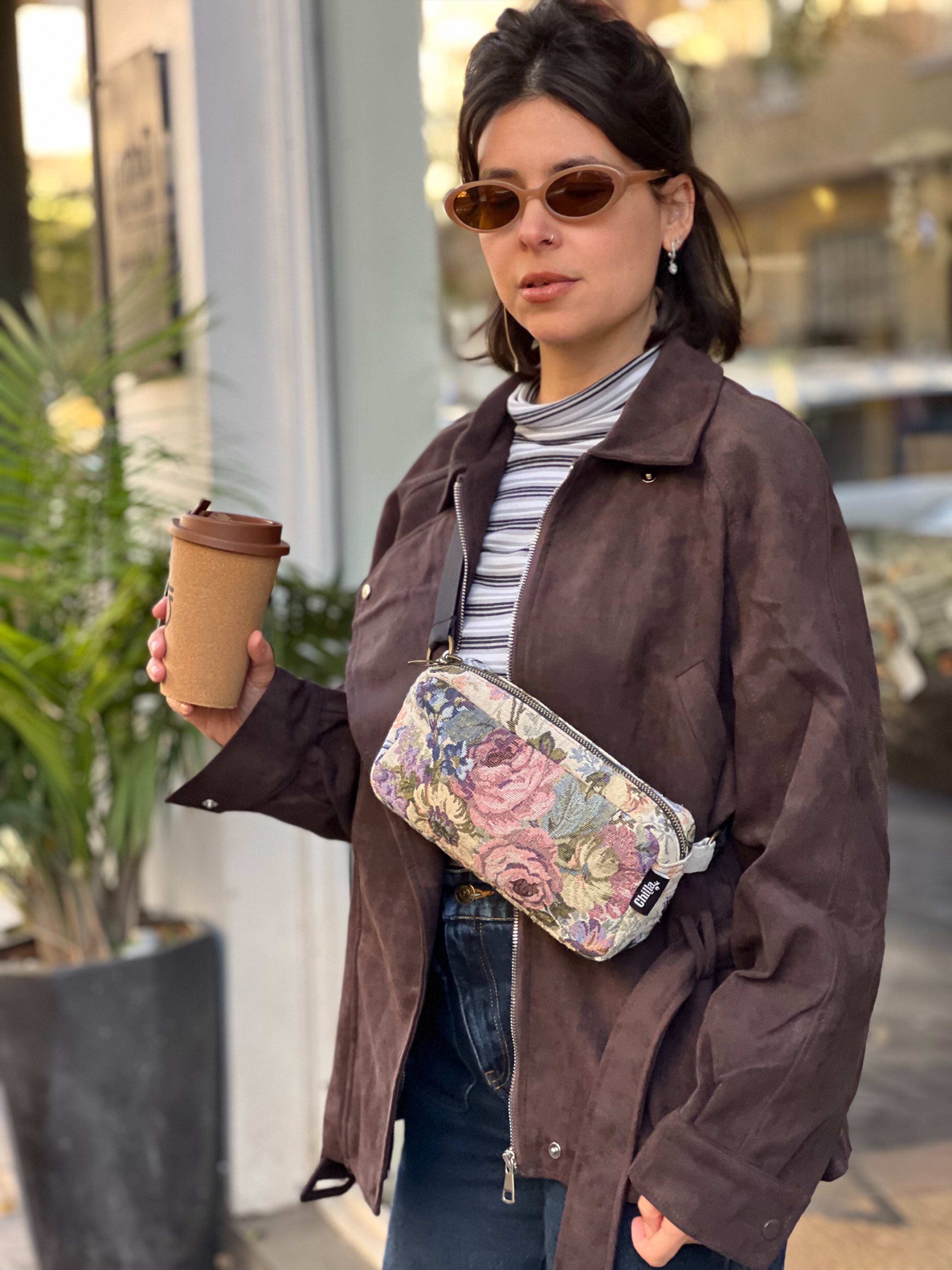 פאוץ' 'לורנס' וינטאג' שמנת