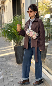 פאוץ' 'לורנס' וינטאג' שמנת