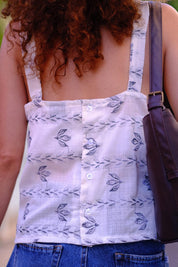 גופיית ‘Mila’ לבנה וואל