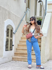 פאוץ' "לורנס" ורוד עתיק