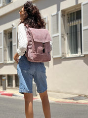 תיק סטודנטס בינוני ורוד עתיק קורדרוי