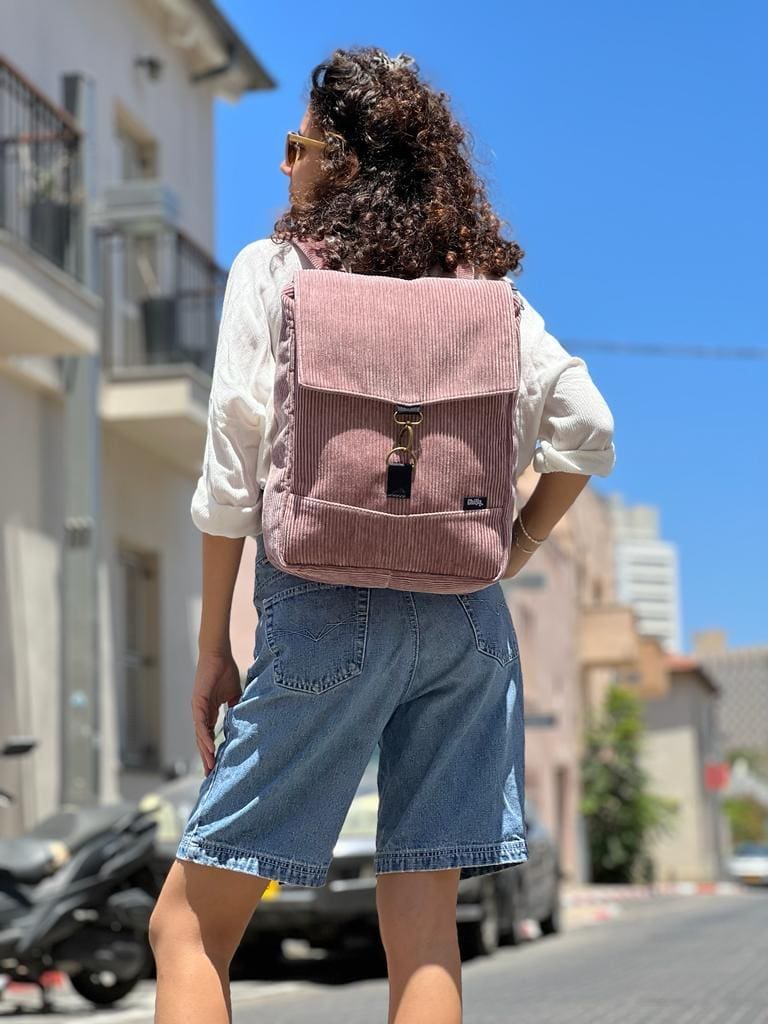 תיק סטודנטס בינוני ורוד עתיק קורדרוי