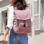 תיק סטודנטס בינוני ורוד עתיק קורדרוי