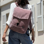 תיק סטודנטס בינוני ורוד עתיק קורדרוי