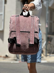 תיק סטודנטס בינוני ורוד עתיק קורדרוי