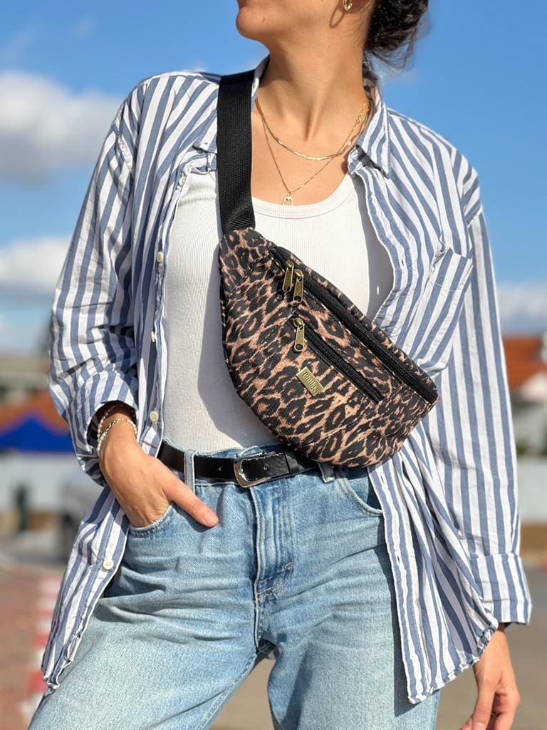 פאוץ' רוני גדול מנומר חדש היסטרי