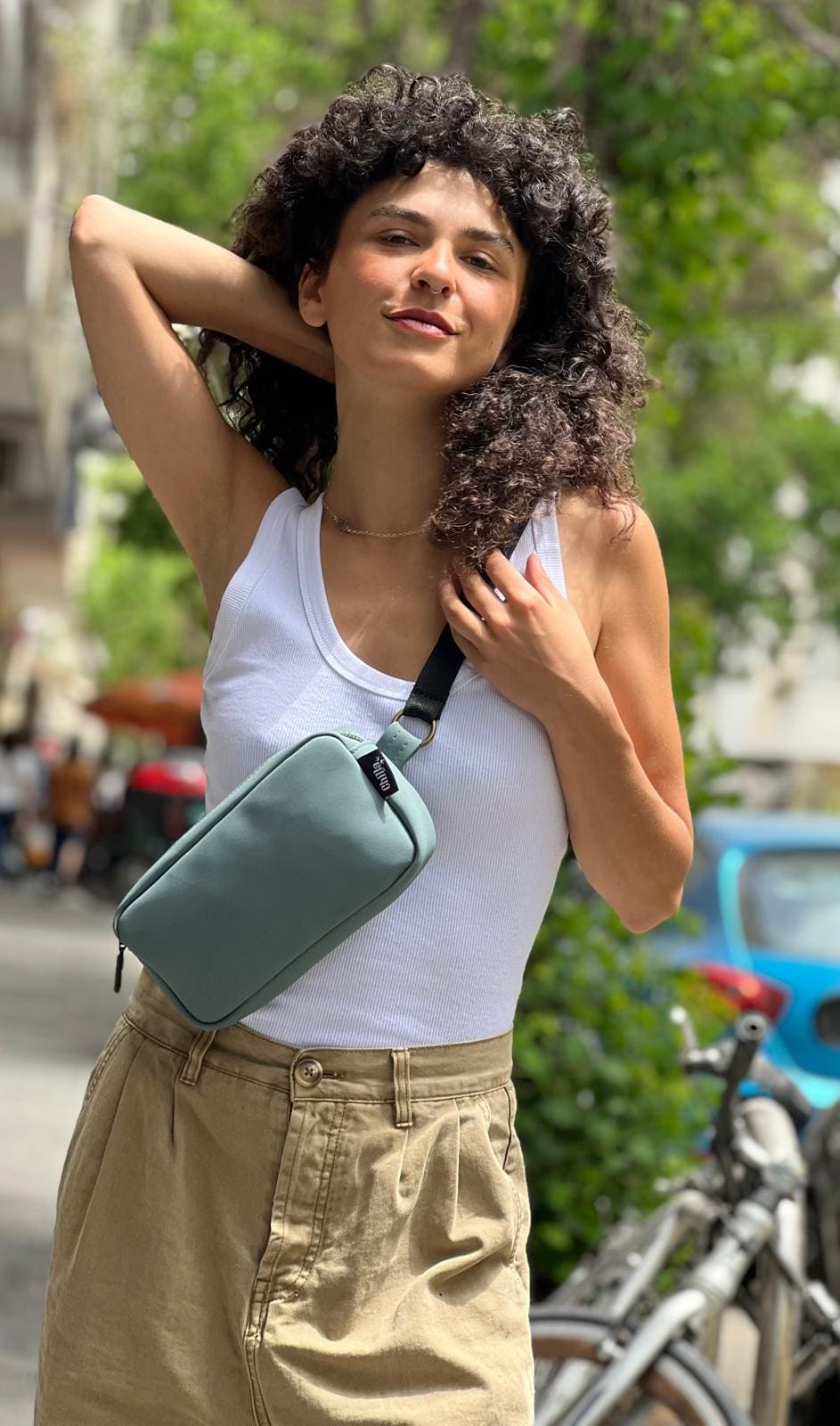 פאוץ' 'לורנס' פסטל טורקיז נובוק
