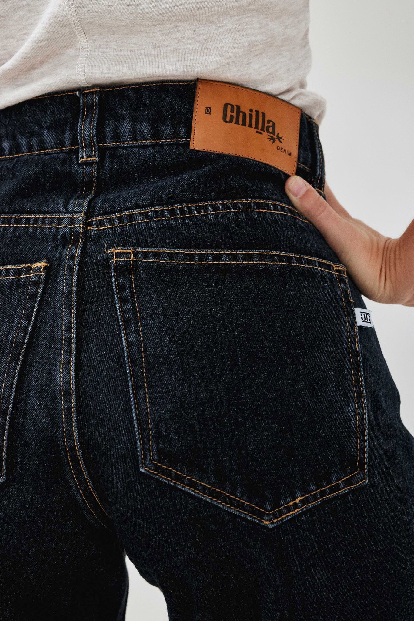 ג'ינס ארוך Dark Blue Wide Leg