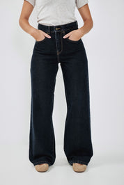 ג'ינס ארוך Dark Blue Wide Leg