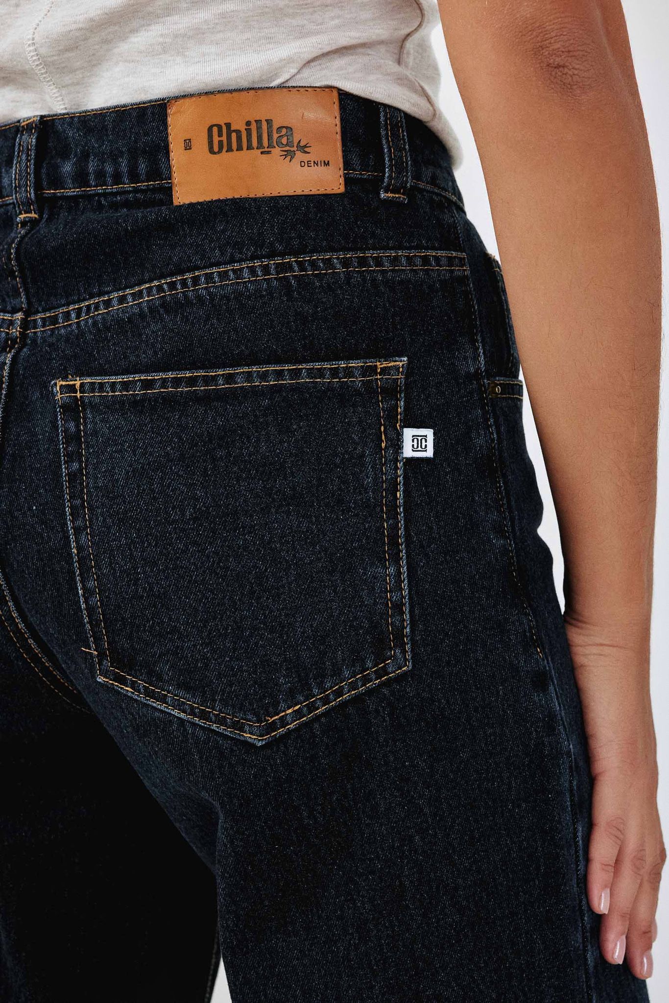 ג'ינס ארוך Dark Blue Wide Leg