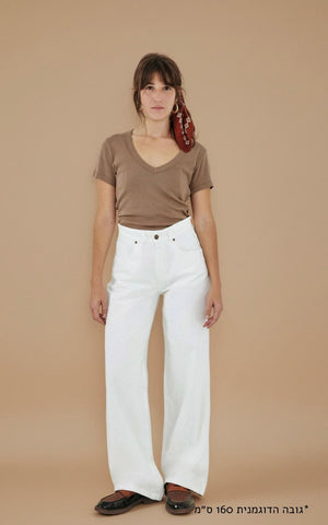 Chilla Denim ג'ינס ארוך White Wide Leg