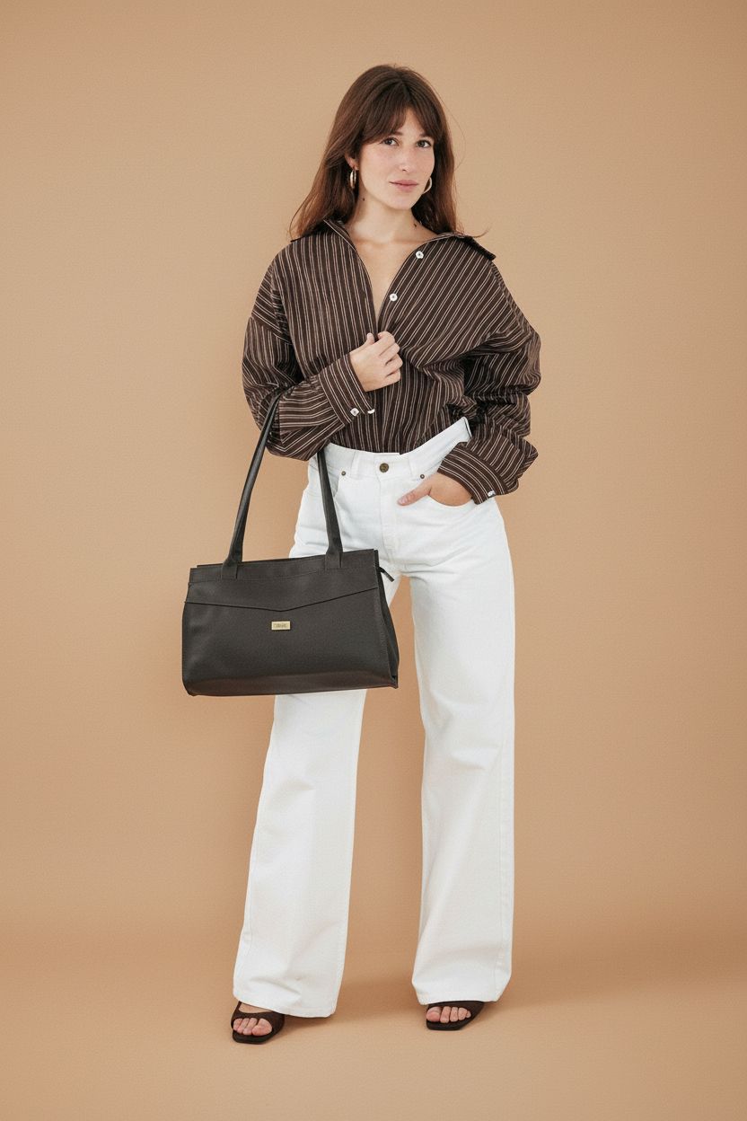 ג'ינס ארוך White Wide Leg