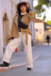 פאוץ' "הלגה" חום שוקולד