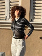 פאוץ' "הלגה" חום שוקולד