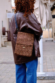 קייס ללפטופ מנומר עם רצועה נשלפת