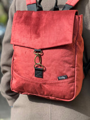 תיק גב מיני סטודנטס בורדו קטיפה