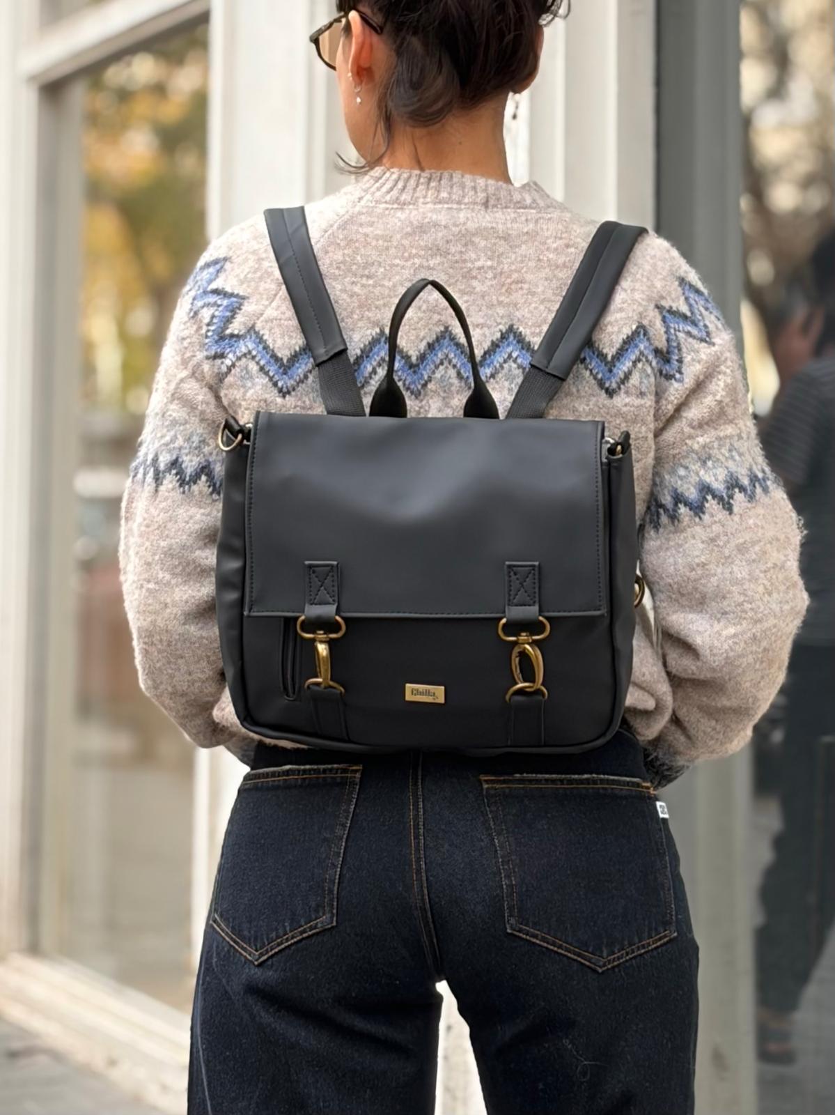 תיק גב/צד Jaffa שחור