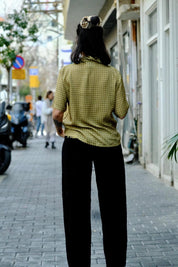 חולצה מכופתרת 'Dror' ויסקוזה וינטאג׳