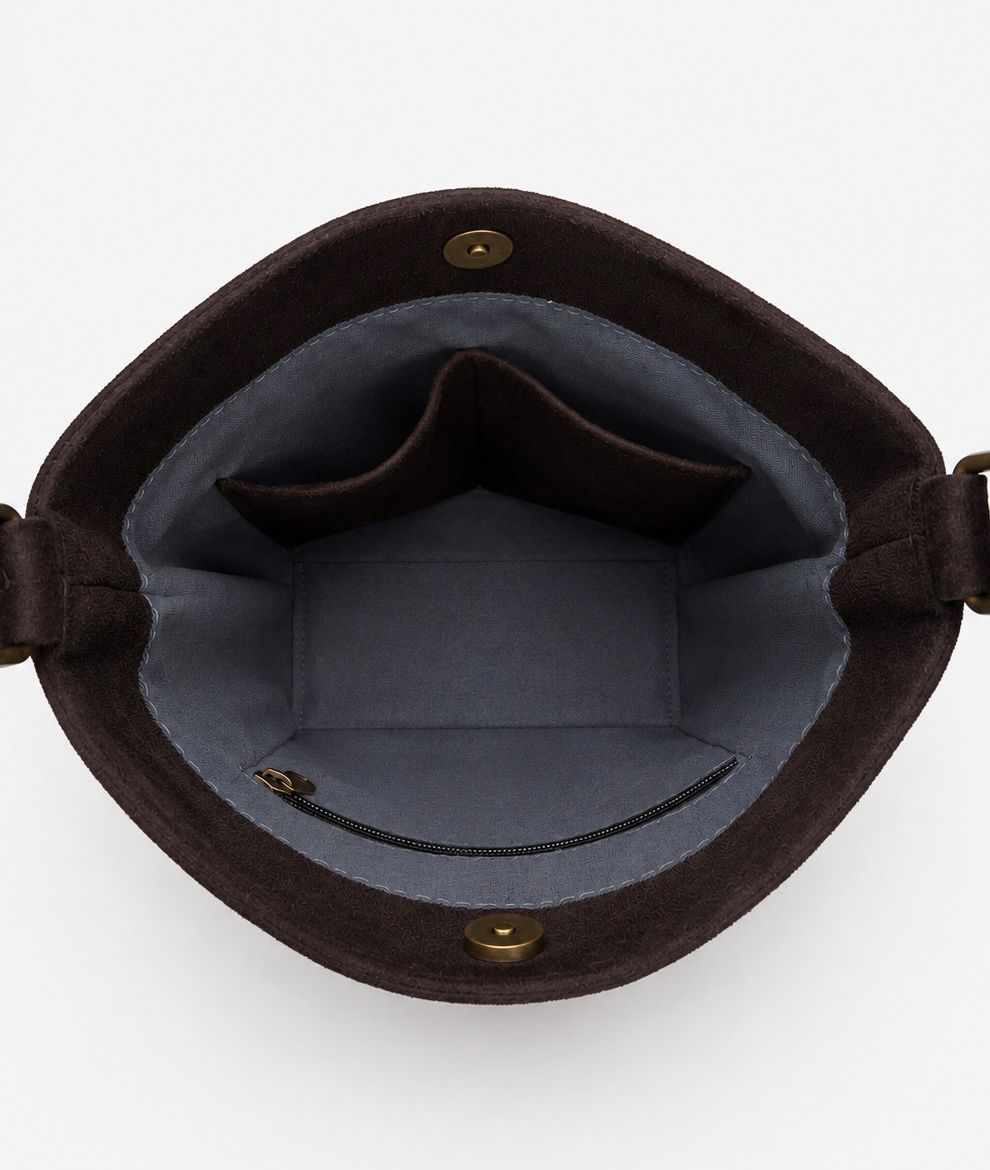 תיק צד Mini Bucket בורדו סוכריה