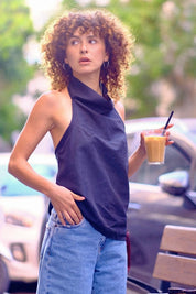 גופיית קולר ‘Marin’ שחורה