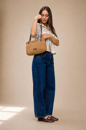 Blue Easy Barrel Jeans Denim