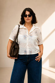 חולצה Amélie מכופתרת 'Dror'