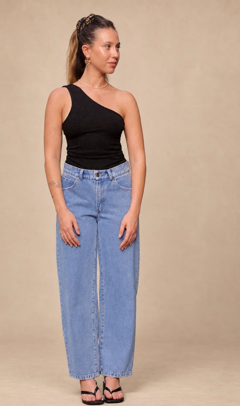 One Shoulder Top - Black
