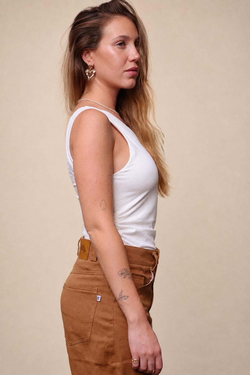 One Shoulder Top - White