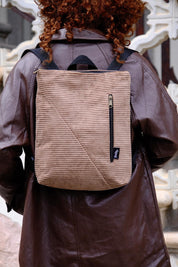 תיק רעות חום בהיר קורדרוי