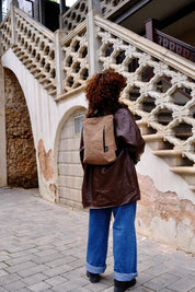 תיק רעות חום בהיר קורדרוי